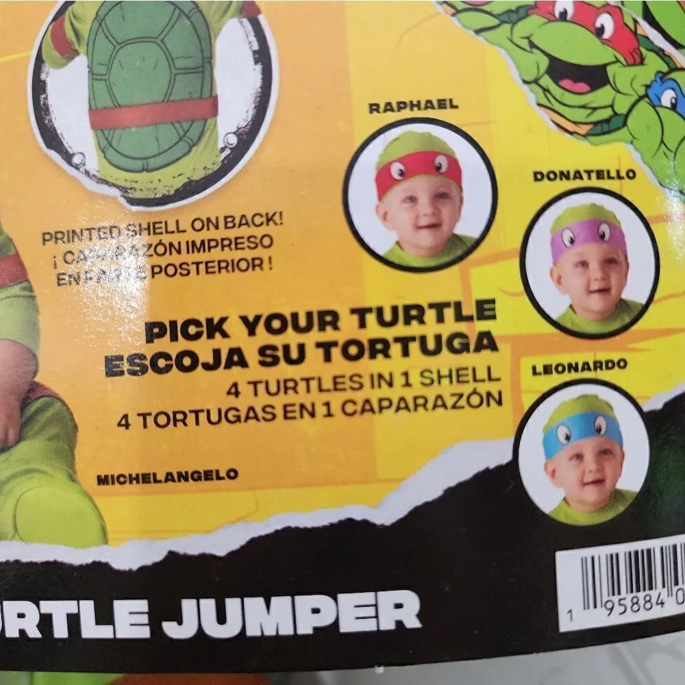 Nwt Teenage Mutant Ninja Turtle 12 pieces Deluxe Halloween Costume
